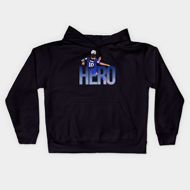 Pulisic World Cup Hero Kids Hoodie by Super Secret Villain